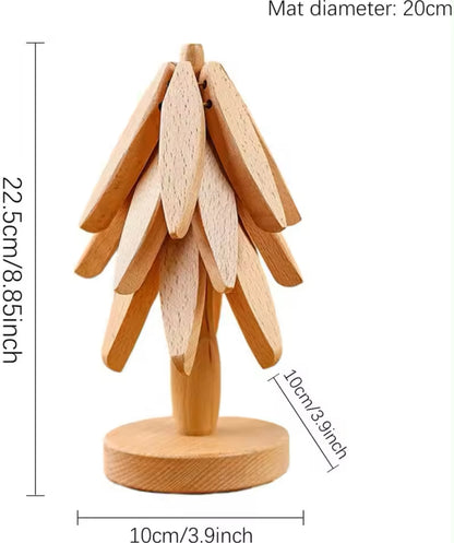 Wooden Tree Dish Trivet