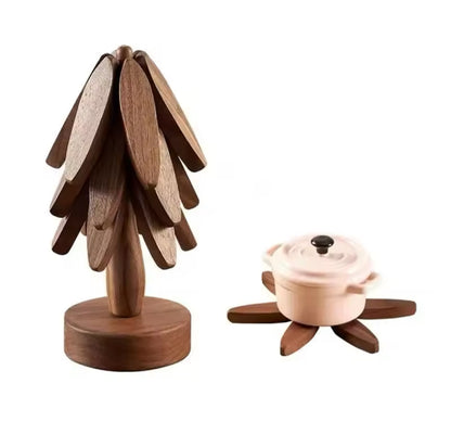 Wooden Tree Dish Trivet